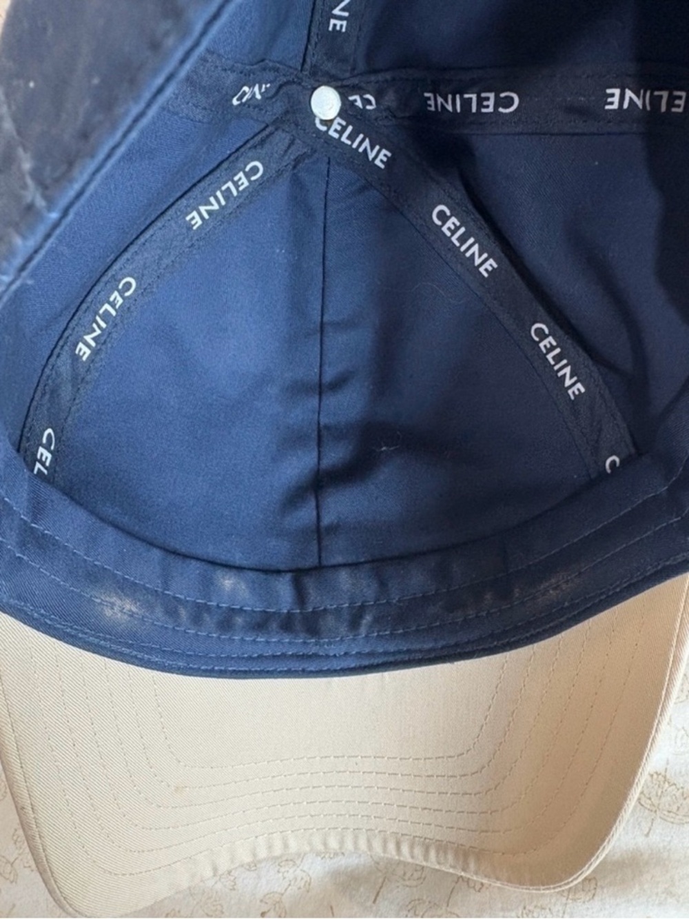 Celine University BaseballCap Navy/Cream - Picture 5 of 5